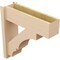 Ekena Millwork 8-in W x 26-in D x 26-in H Balboa Block Rough Cedar Woodgrain TimberThane Outlooker, Primed Tan OUTUR080X26X26BOA44RCPR - alternate 6